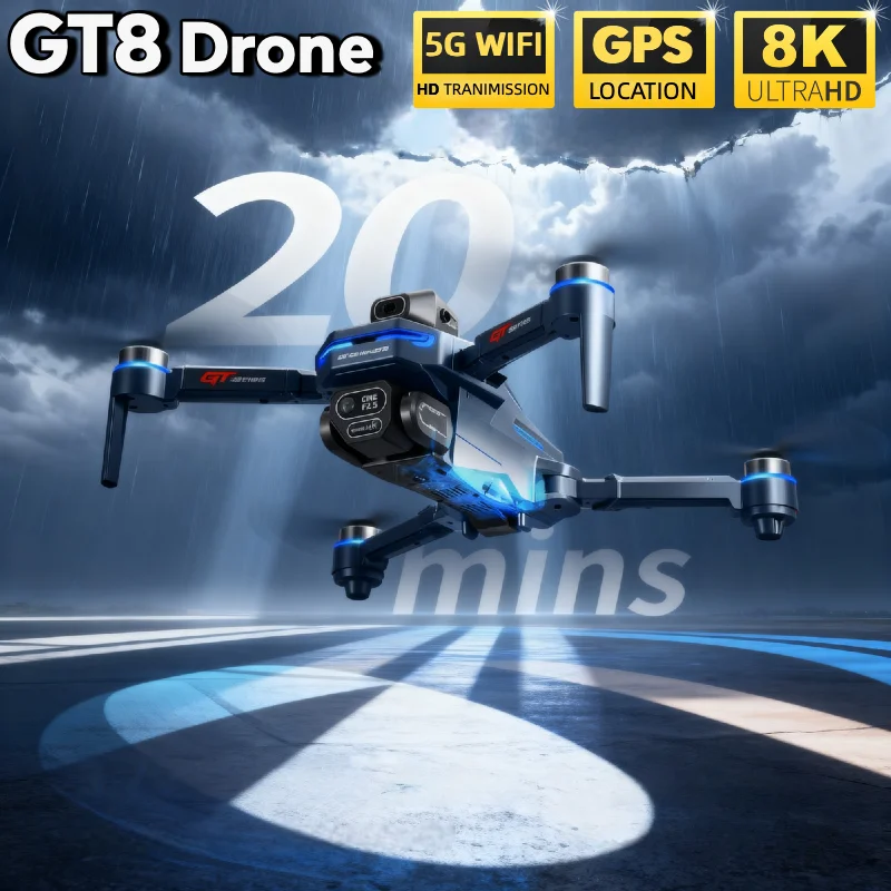 핫 세일 LSRC GT8 드론 4K 프로페셔널 듀얼 카 - Drone Gps Mount 리뷰 및 가격
