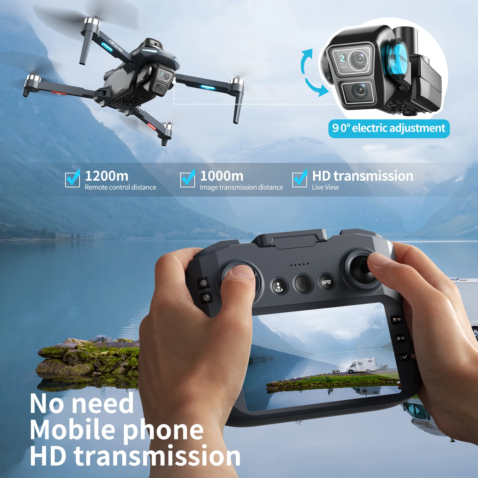 오리지널 XT606 MAX GPS 드론 HD 8K 전문 - Drone Gps Mount 리뷰 및 가격
